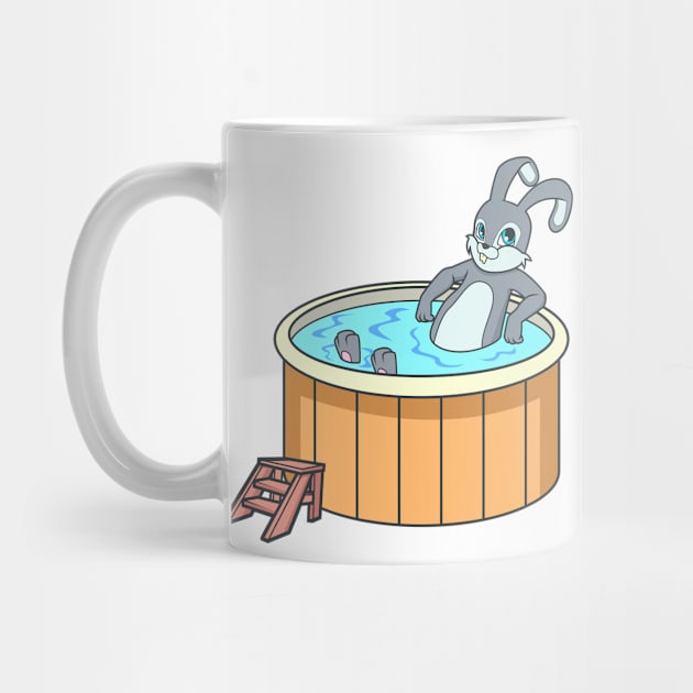 Bunny in hot tub by Modern Medieval Design